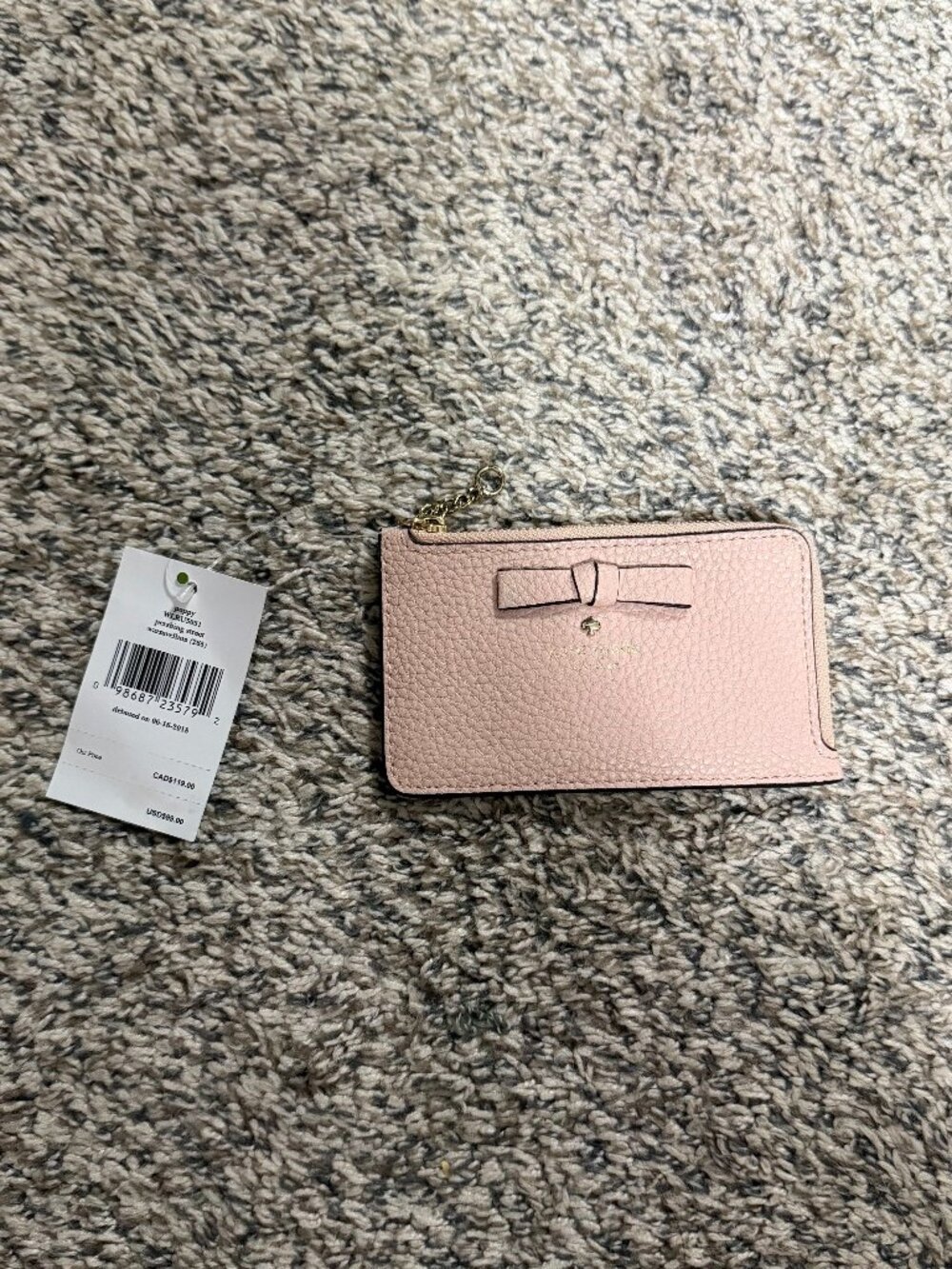 Kate spade Poppy Bow wallet keychain